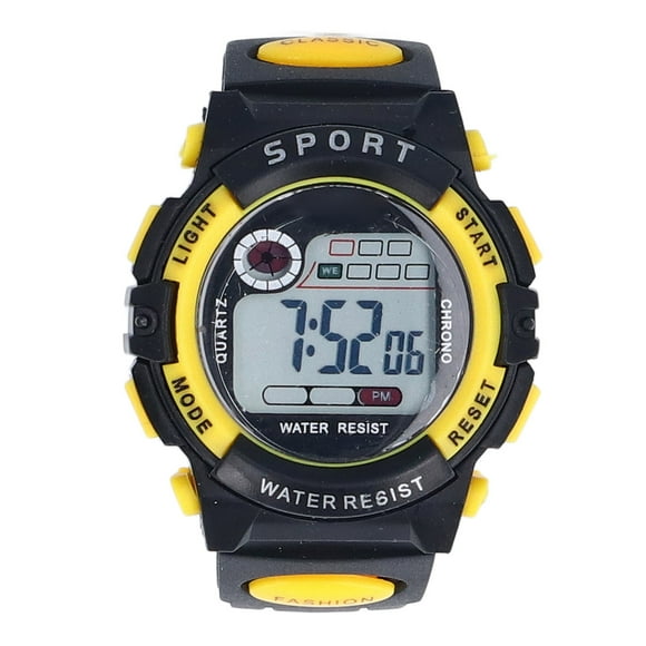 Kids Analog Watch, Kids Watch Time Teaching Soft PU Band Alarm Timer Function LED Backlight  for 5 To 17 Years Old Boys Girls