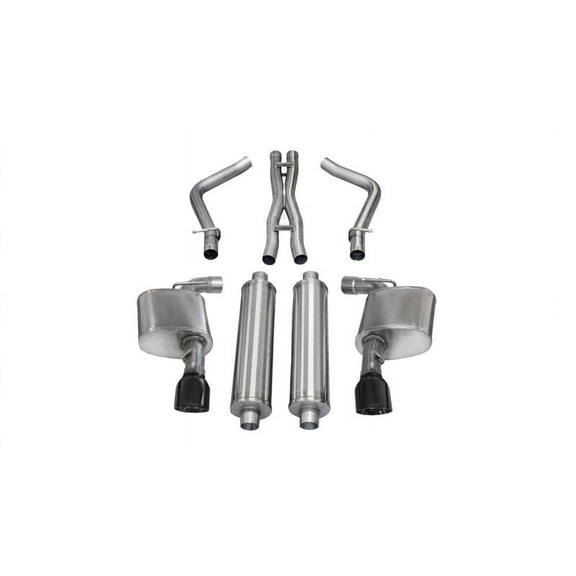 Corsa 12-13 Dodge Charger SRT-8 6.4L V8 Black Xtreme Cat-Back Exhaust Fits select: 2013-2014 DODGE CHARGER SUPER BEE, 2012 CHRYSLER 300C SRT-8