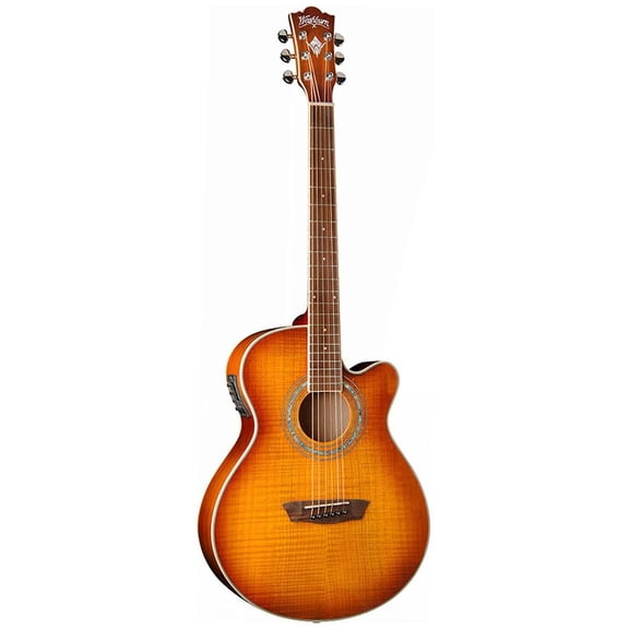 Washburn EA15 Festival Series Acoustic-Electric Guitar Iced Tea Burst
