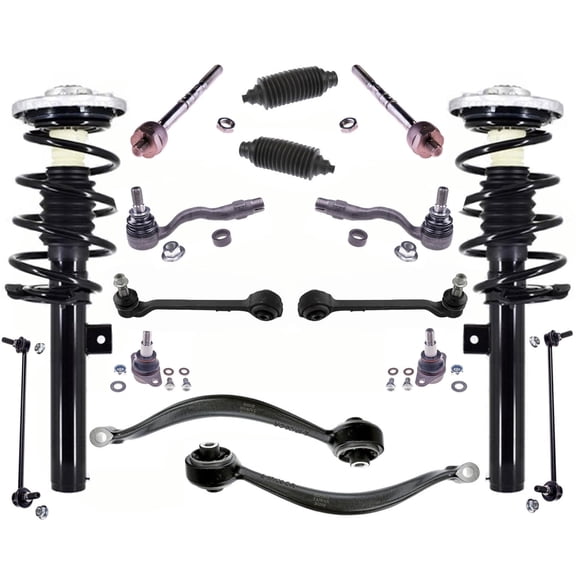 Front Struts Control Arms Tie Rods For 11-2017 BMW X3 XDrive35i All Wheel Drive