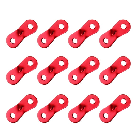 Raindrops 12Pcs Red Aluminium Alloy Awning Clips for RV Canopy Fastener