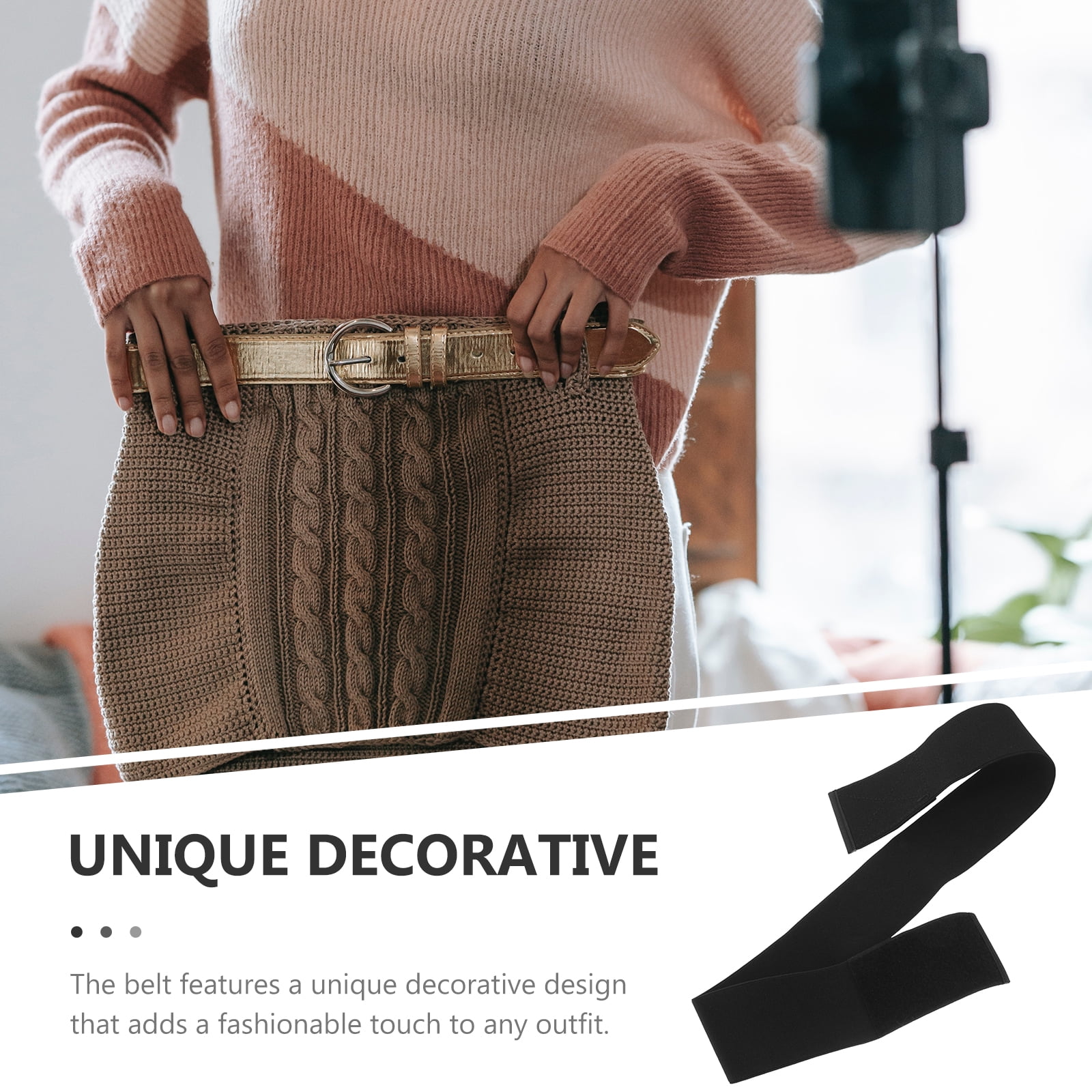 Bobine élastique Noire 7,6 Cm De Large X 2,7 M - Pour Ceintures, Couture, Réparation, Polyester/caoutchouc