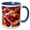 Blue/White, variant on 3drose, Peaches for Sale at a Farmers Market, Charleston, South Carolina. Usa, 15oz Mug