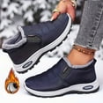 thumbnail image 6 of Chenyee Womens Snow Boots Furry Lined Water-proof Non Slip Work Shoes Comfortable Slip On Ankle Booties, 6 of 7