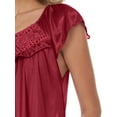 thumbnail image 2 of EZI Nightgowns for Women - Soft & Breathable Satin Night Gowns for Adult Women - Medium to Plus Size Womens Sleep Shirts - Long Mid-Length Nightgown, 2 of 9