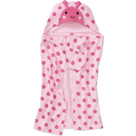 Carters Baby Girls' Hooded Ladybug Bath Towel