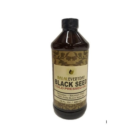 - Pure Black Seed Oil - 32oz - 2-16oz Bottles of 100% Pure and Cold Pressed Black Seed - NON-GMO and Vegan - Nigella Sativa -100% Hexane Free - Halal Certified - Unfiltered, very dark and potent