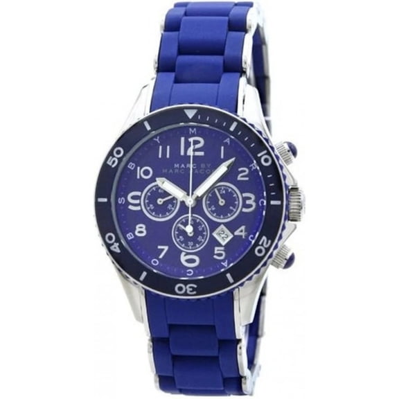 Marc Jacobs Rock Women's Blue Silicone Quartz Watch MBM2548