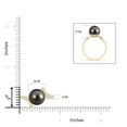 thumbnail image 4 of ANGARA Tahitian Cultured Pearl Bypass Ring in 14K Yellow Gold for Women | June Birthstone, Birthday, Anniversary, Jewelry Gift for Women | Pearl Ring, 4 of 8