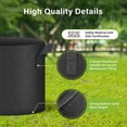thumbnail image 3 of Bolsas para cultivo de plantas HealSmart de 5 galones, paquete de 5 con asas, negras, 3 of 6