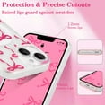 thumbnail image 3 of WWS-Magnetic for iPhone 14 Plus/15 Plus Case, Bow Case Compatible with MagSafe, Wireless Slim Clear Ribbon Aesthetic Phone Cover Anti-Yellowing Shockproof Protective Cover for Women Girl - Rosy, 3 of 4
