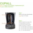 thumbnail image 5 of 12-Cup Glass Replacement Coffee Carafe - Compatible with Mr. Coffee, Black & Decker, Cuisinart - BPA-Free, Dishwasher Safe - Easy Pour Design|12 Cup Replacement Glass Coffee Carafe ‚Äö√Ñ√¨ Compatible, 5 of 7