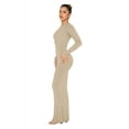 thumbnail image 3 of REORIA Women Long Sleeve Bodycon Dress Sexy Crew Neck Ribbed Basic Maxi Dresses Slim Fit, 3 of 7