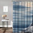 thumbnail image 2 of Orinice  Lighthouse Shower Curtain Bathroom Decor  Ocean Sunrise Nautical Seascape Shower Curtain Polyester Fabric, with Hooks 60x72, 2 of 7