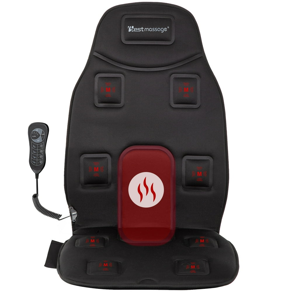 Back Massager 8Motor Vibration Full Back Heated Car Seat Massager For