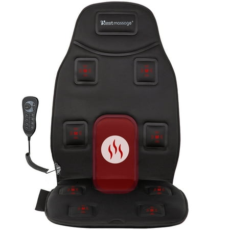 Back Massager 8-Motor Vibration Full Back Heated Car Seat Massager For Home Office Seat