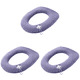 thumbnail image 1 of 3uds. Closestool Pads Cojín Lavable con Asa Accesorios de Baño (Púrpura), 1 of 2