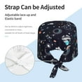 thumbnail image 3 of Cauagu Galaxy2 Pattern 1 Pcs Working Caps,Adjustable Working Hats Elastic Scrub Hats Nurse Scrub Cap Nurse Hats Elastic Tie Back Hats Unisex,One Size, 3 of 7