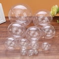 thumbnail image 1 of Brand New Transparent Openable Plastic Christmas Decoration Ball Transparent Bauble Decoration Gift Box 3CM, 1 of 7
