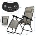 thumbnail image 6 of iMounTEK 2Packs Zero Gravity Lounge Chair with Dual Side Tray 330lbs Load Foldable Recliner Chair with Stress Relief Pillow Patio Poolside Beach Lying Chair, 6 of 8