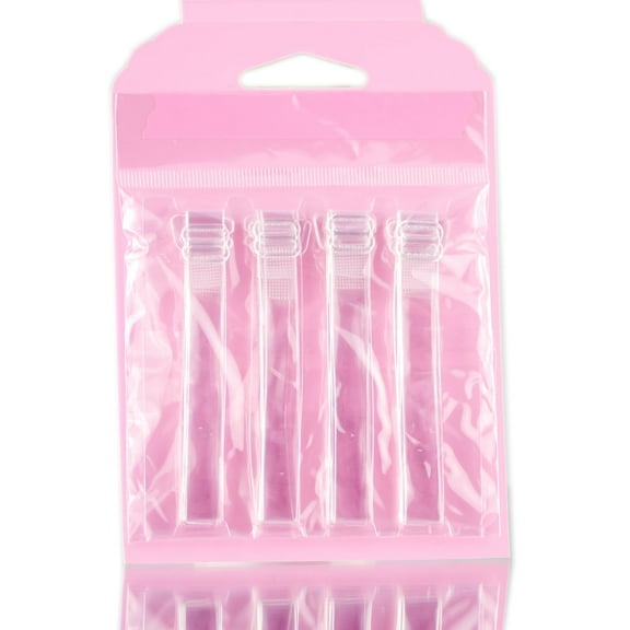 Clear , Hollywood Fashion Secrets Clear Bra Straps , Hair Scalp Skin Body - Pack of 3 w/ SLEEK Teasing Comb
