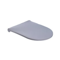 Neorosiri Soft Polyester Toilet Lid Cover, Washable Toilet Protector, Fits 15-21 Inch Toilet Lids, Elastic & Comfortable Design, Stain Resistant Bathroom Accessory, 1 PCS