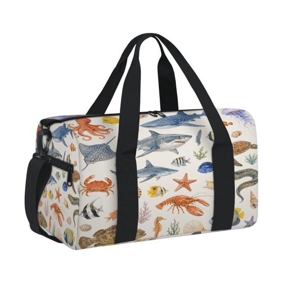 Travel Duffle Bag, Boho Waterproof Weekender Carry On Tote Bags for Women Men, Lightweight Sport Gym Dance Overnight Weekender Luggage Hospital Bag