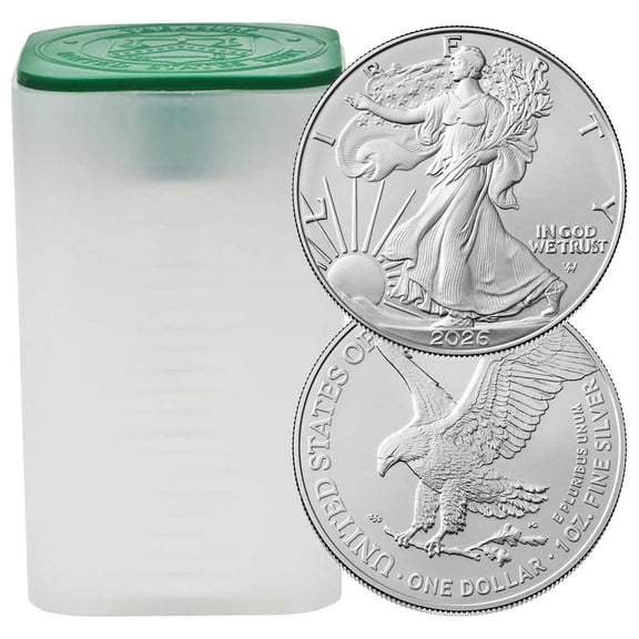 Roll of 20 - 2026 $1 1-oz American Silver Eagle BU