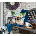 thumbnail image 4 of Pekingese Luau Throw Pillow 18 in x 18 in, 4 of 5