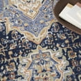 thumbnail image 3 of Nourison Nourison Essentials Persian 6' x Round Navy Vintage Rug, 3 of 11