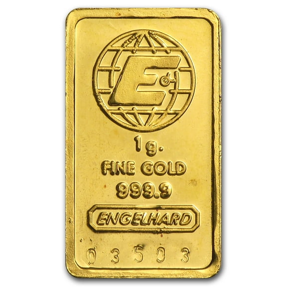 1 gram Gold Bar - Engelhard