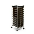 thumbnail image 5 of Seville Classics 10-Drawer Organizer Cart with Tray, Black, 5 of 9