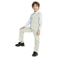 thumbnail image 6 of LOLANTA Boys Vest Suits 4PCs Wedding Ring Bearer Outfits Wasitcoat Shirt Pants Bow Tie, 6 of 6
