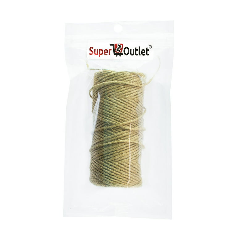 WEPSEN 328ft 2ply Jute Rope Twine Natural Jute Twine Arts Crafts Gift Twine  Durable Packing String 
