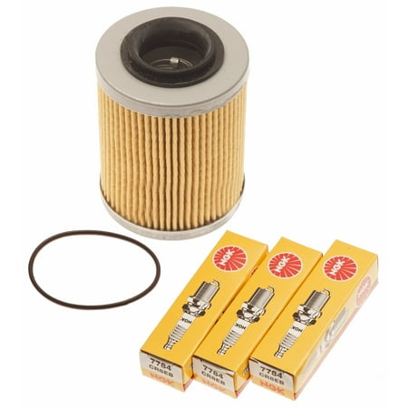 Sea Doo Spark 900 Oil Filter W/ O-Ring & NGK Spark Plugs Kit 420956123