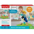 FisherPrice Bounce and Spin Puppy Musical RideOn Learning Toy for
