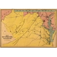thumbnail image 2 of Bufford 32x23 White Modern Wood Framed Museum Art Print Titled - Virginia Maryland - Bufford 1861, 2 of 4