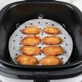 thumbnail image 2 of Highcool air fryer parchment liners 7" 8.5" 9"10" 100 pieces Perforated Non-Stick 100% Pure Wood Pulp, 2 of 7