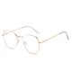 thumbnail image 1 of Gafas de miopía con forma de oreja de gato y espejo plano antiluz azul para mujer, estilo niña, bonitas gafas de miopía con forma de ojo de gato y espejo terminado, 1 of 4