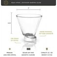 thumbnail image 5 of JoyJolt Award Winning Aqua Vitae Octagon Martini Glasses (Set of 2), 5 of 6