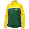 thumbnail image 2 of Women's G-III 4Her by Carl Banks Green Green Bay Packers Post Game Full-Zip Track Jacket, 2 of 3