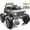 Gray, variant on Joyracer Chevrolet Cheyenne 4WD 24V Ride Ons, Electric Cars for Kids, 2 Seater Power Truck Wheels, Toy Gift with Remote, Bluetooth, USB, LED Lights, Blue
