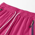 thumbnail image 6 of Hurxie Men's Athletic Running Shorts Gym Workout 7"/9"/5" Quick Dry Lightweight Sports Basketball Tennis Zipper Pockets Hot Pink,L, 6 of 6
