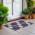 thumbnail image 6 of Addison Rugs Chantille Indoor/Outdoor Transitional Scrolls Eggplant Washable Rectangle Rug, 1'8" x 2'6", 6 of 6