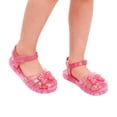 thumbnail image 3 of Gyujnb Girls' Cute Bow Decor Jelly Sandals Soft Sole Adjustable Strap Closed Toe Summer Beach Shoes, Closed Toe Flat Heel,9.5-10 Years, 3 of 7