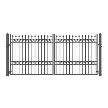 ALEKO Steel Dual Swing OSLO Style Driveway Gate, 14' x 6'