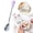 C, variant on Stainless Steel Long Handle Fork with Silicone Grip, Durable Metal Serving Fork, Ergonomic Non-Slip Kitchen Fork for Cooking, BBQ, Buffet, Fruit, Dishwasher Safe(I)