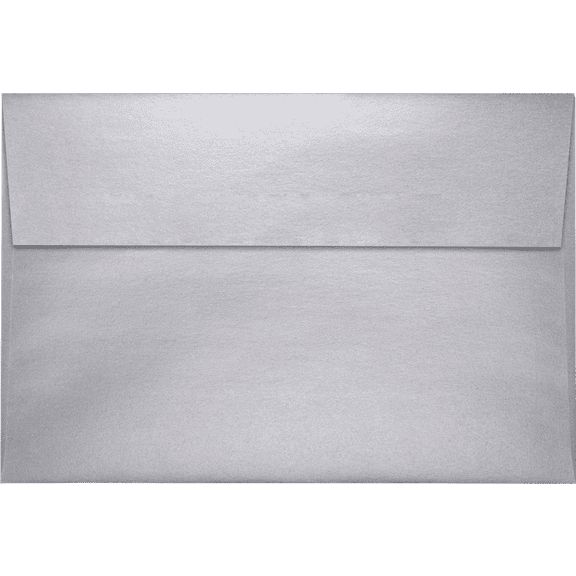 LUXPaper A10 Invitation Envelopes, Silver Metallic, 6 x 9 1/2, 50/Pack