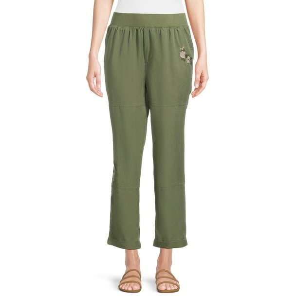 The Pioneer Woman PullOn Embroidered Pants, Women’s, Sizes XS3X