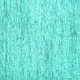 thumbnail image 1 of Ahgly Company Machine Washable Indoor Square Abstract Turquoise Blue Contemporary Area Rugs, 7' Square, 1 of 4